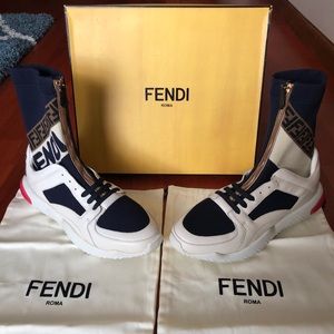 Fendi Mania Zip Up Sneakers